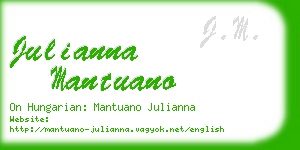 julianna mantuano business card